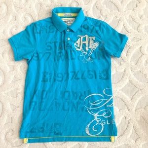 NWT American Eagle Graphic Polo Shirt Vintage